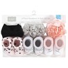 Hudson Baby Infant Girls Headband and Socks Giftset, Pink Black, One Size - 2 of 4