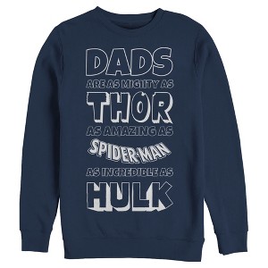 Men's Marvel Father's Day Avengers Dad Traits Sweatshirt - 1 of 3