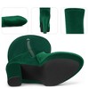 BLISSFUL STEP Platform Thigh High Boot Velvet Over the Knee Boots for Women - 4 of 4