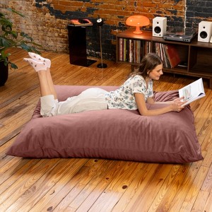 Jaxx Pillow Saxx 5.5-Foot Décor Bean Bag Giant Floor Pillow Lounge, Lush Velvet - 1 of 4
