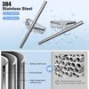 Aoibox Adjustable Rustproof 4-Tier Shower Caddy Tension Pole - Quick Installation Bathroom Organizer for Shampoo Storage - 4 of 4