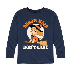 Boys' - Paw Patrol - Broom Hair Don't Care Long Sleeve Graphic T-Shirt - 1 of 4