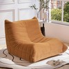 LAUSAINT HOME Memory Foam Giant Bean Bag Chair Brown 1-Piece - 2 of 4