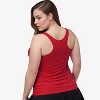 Calypsa Women's Plus Size Maya Tankini Swim Top With Built-in Bra - 2 of 4