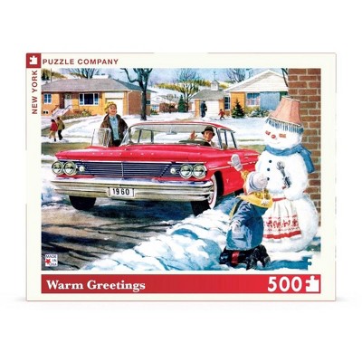 New York Puzzle Company Warm Greetings 500 Piece Puzzle