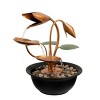 Nature Spring Tabletop Cascading Water Fountain - 10.5", Copper - 3 of 4
