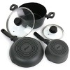 Oster Kingsway 5 Piece Aluminum Nonstick Cookware Set in Black - 3 of 4