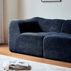76.4" Velvet 2-Seater Sofa with Pillows, Space-Saving Design and Soft Compressed Cushions - 3 of 4