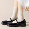 Anna-Kaci Women's Lace No Show Liner Socks Set with Elastic Top and Floral Mesh Design - 4 of 4