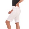 Rekucci Women's Iconic Comfort Stretch 5 Pocket Bermuda Shorts with Zipper Closure – Classic Chic Fit - 2 of 3