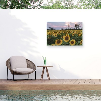 "Sunflowers Of Hope" Outdoor Canvas