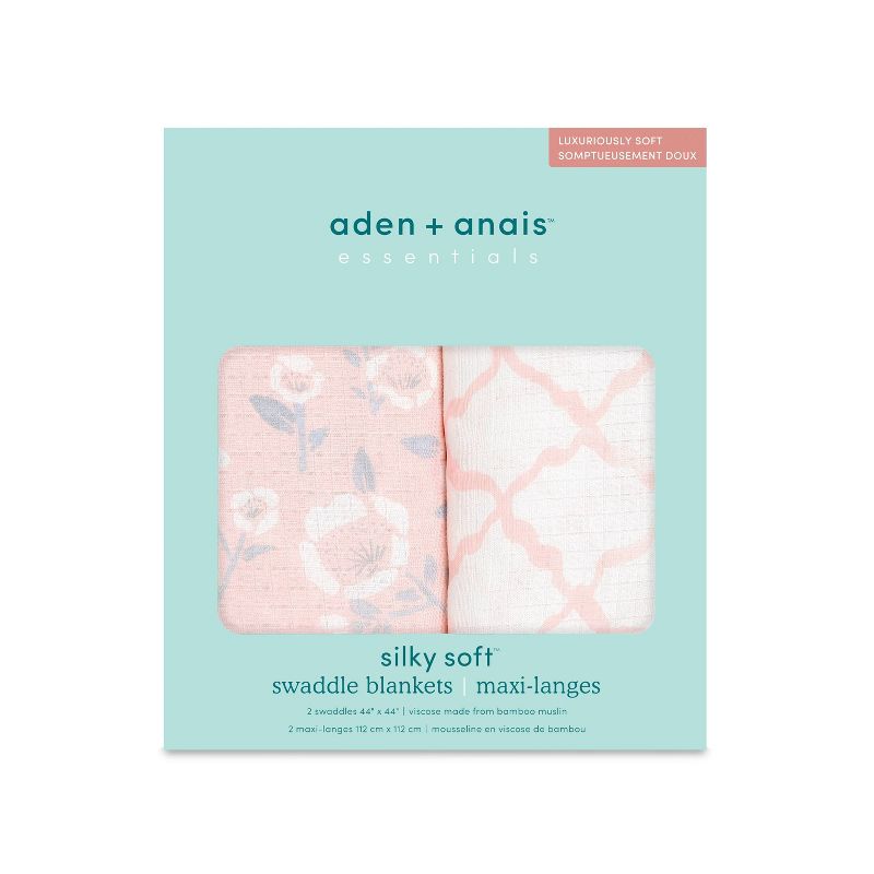 aden + anais Essentials Silky Soft Swaddle Blanket - 2pk, 3 of 4