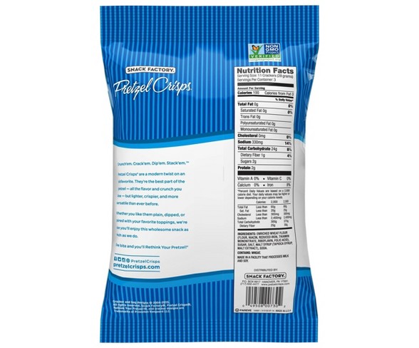 Snack Factory&#174; Pretzel Crisps&#174; - 3oz