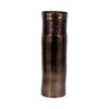 Modern Glass Vase with Textured Enamel Finish - Metallic Decorative Tall Cylinder Vase for Home, Office, Living Room & Bedroom - 2 of 4