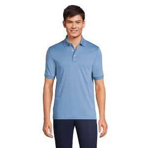 Lands' End Men's Short Sleeve Cotton Supima Polo Shirt - 1 of 4