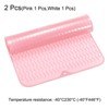Unique Bargains Silicone Non-Slip Heat Resistant Durable Dish Drying Mat 2 Pcs - 3 of 3