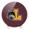 Loyola University Chicago Primary Logo Acrylic Cake Topper Party Decoration for Wedding Anniversary Birthday Graduation - 3 of 4