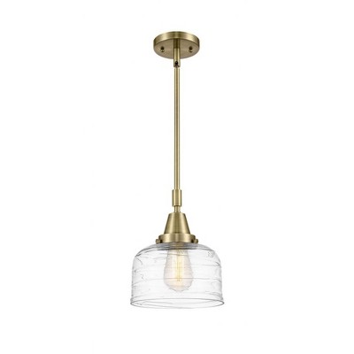 Bell - 1 Light Stem Hung Mini Pendant In Industrial Style-11.13 Inches Tall and 8 Inches Wide