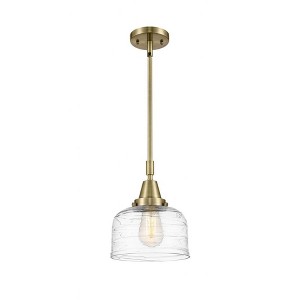 Bell - 1 Light Stem Hung Mini Pendant In Industrial Style-11.13 Inches Tall and 8 Inches Wide - 1 of 1