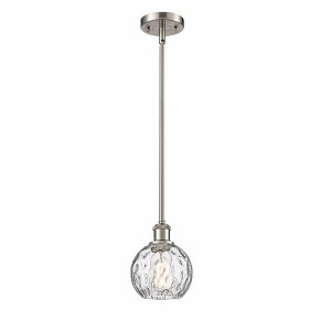 Athens Water Glass - 1 Light Mini Pendant In Industrial Style-8 Inches Tall and 6 Inches Wide - 1 of 1