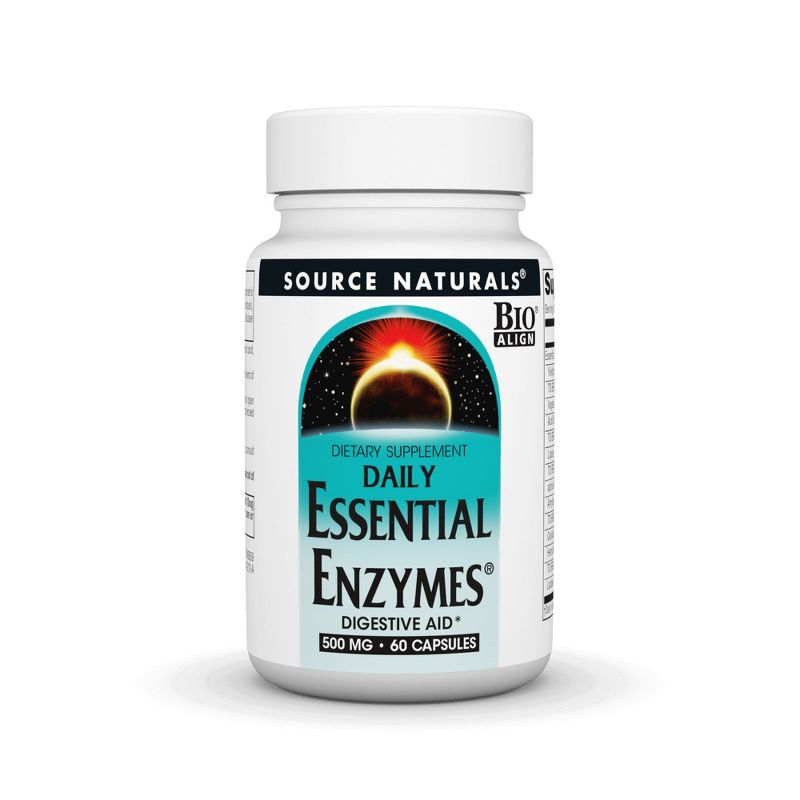 Source Naturals, Inc. Daily Essential Enzymes 500mg  -  60 Capsule, 1 of 4