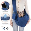 JESPET & GOOPAWS: Comfy Pet Sling Bag - Navy Blue -Small Dogs & Cats Up to 12lbs - 3 of 4