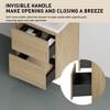 Bencmate Bathroom Storage Cabinets, Standalone Bathroom Vanity with Sink, Storage Cabinet featuring Countertop, Brown, 23.62"*19.69"*35.43" - 3 of 4