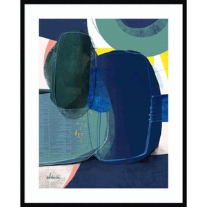 Amanti Art Green Fields 1 by Ishita Banerjee Wood Framed Wall Art Print - 1 of 4