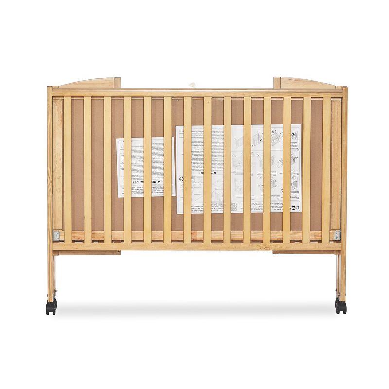 Dream On Me Full Size 2-in-1 Folding Stationary Side Crib, 4 of 9