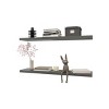 INFURNIC Decorative Wall Shelf Floating Shelf for Modern Office Living Room or Bedroom Display Easy Installation, Grey, 47.3"*9.8"*1.5" - 2 of 4