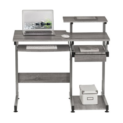 NicBex 37.75 Inch Computer Home Office Desk with 1 Drawer,Keyboard Tray and Open Shelves