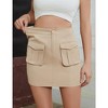 Cargo Skirts for Women Summer Casual High Waist Mini Skirt with Pocket - 2 of 4