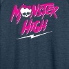 Women's - Monster High - Monster High Lightning Logo Lightweight French Terry Wide Neck Long Sleeve Shirt - 2 of 4