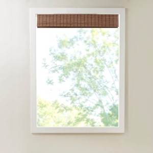 DSVIMOY Curtain Panel Bamboo Light Filtering Roman Shade for Contemporary Living Spaces, Brown, 7.87"*10.04"*7.87" - 1 of 4