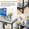 Rustic Brown TV Stand for TVs Up to 75", Farmhouse Mid-Century Style Media Console with Cabinets & Shelves - 4 of 4