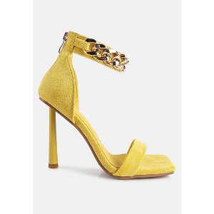 Last Sip Micro Suede High Heel Sandals - 1 of 4