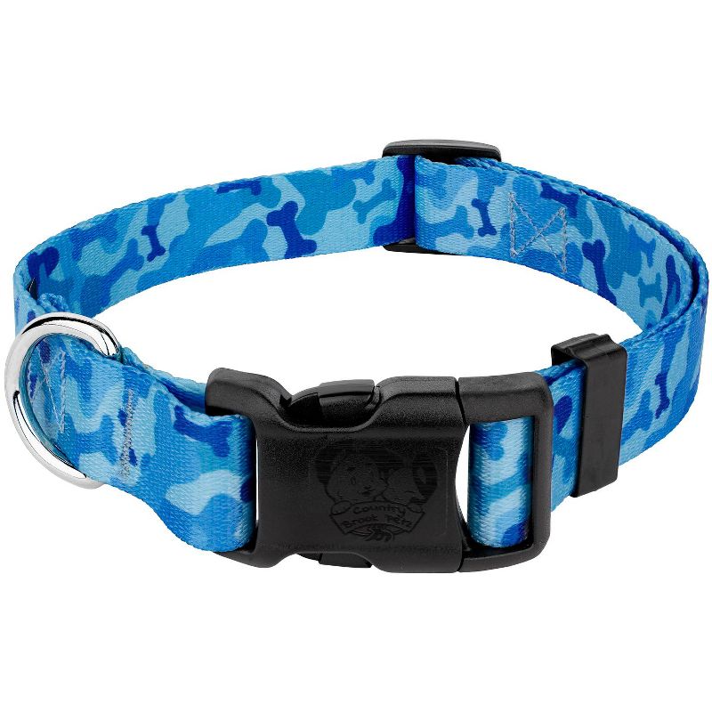 Country Brook Petz Blue Bone Camo Deluxe Dog Collar - Made in The U.S.A., 1 of 8