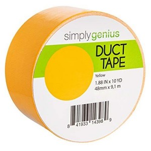 Simply Genius Art & Craft Duct Tape Heavy Duty - Craft Supplies for Kids & Adults, 1.8 in x 10 yards (Yellow, Single roll) - 1 of 4