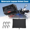 Unique Bargains Motorcycle Elastic Waterproof Trunk Cover Black 20"x16" 1 Set - 2 of 4