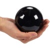 Juvale Small Black Obsidian Sphere, Decorative Crystal Ball with Stand for Meditation, Healing, Feng Shui, 80mm/3.15 In - image 3 of 4
