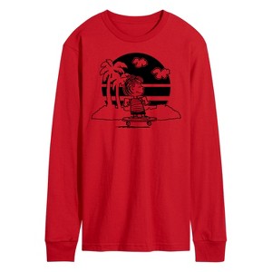 Men's - Peanuts - Linus Skateboarding Long Sleeve Graphic T-Shirt - 1 of 4