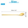 Unique Bargains 304 Stainless Steel Smooth Long Handle Stirring Cocktail Tea Spoon 6 Pcs - 2 of 4
