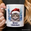 Tabby Cat with Santa Hat Mug, Winter Forest Christmas Gift (Non-Custom Only)| OrnamentallyYou - image 3 of 4