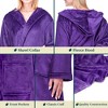 PAVILIA Women Robe with Hood, Fleece Plush Soft Long Hooded Robe, Fluffy Fuzzy Cozy Warm Bathrobe Shower Spa House - 4 of 4