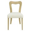 Upholstered Dining Chair Set of 2 Modern Contemporary with Rubberwood Frame & Open Back for Dining Room Kitchen-Baofuwish - 3 of 4