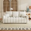 80.7 in. W Premium Teddy Fabric 3-Seat Sofa with 3 Pillows and 3 Back Cushions for Living Room, Bedroom, and Office - 3 of 4