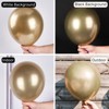 PartyWoo Balloons Chrome Gold Gold Chrome 18 12 10 5 Inch 100 pcs - 3 of 4
