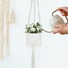 Unique Bargains Macrame Plant Hanger Woven Cotton Indoor Outdoor Decorative - 3 of 4
