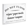 Stupell Industries Don't Flush Garbage Items Bathroom Sign Wall Plaque Art - 2 of 4