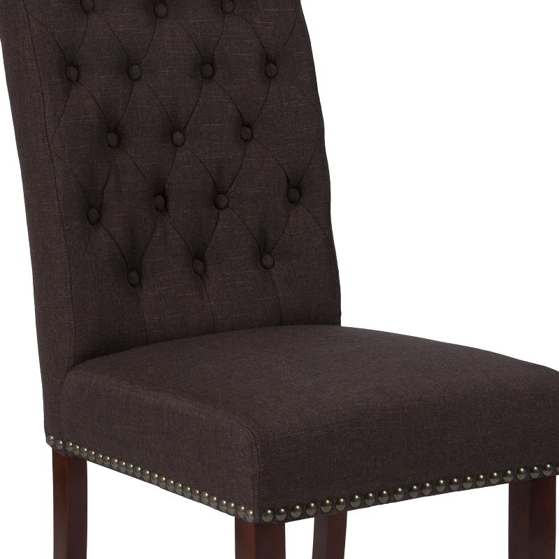 Flash Furniture HERCULES Series Parsons Chair with Rolled Back, Accent Nail Trim, 6 of 12
